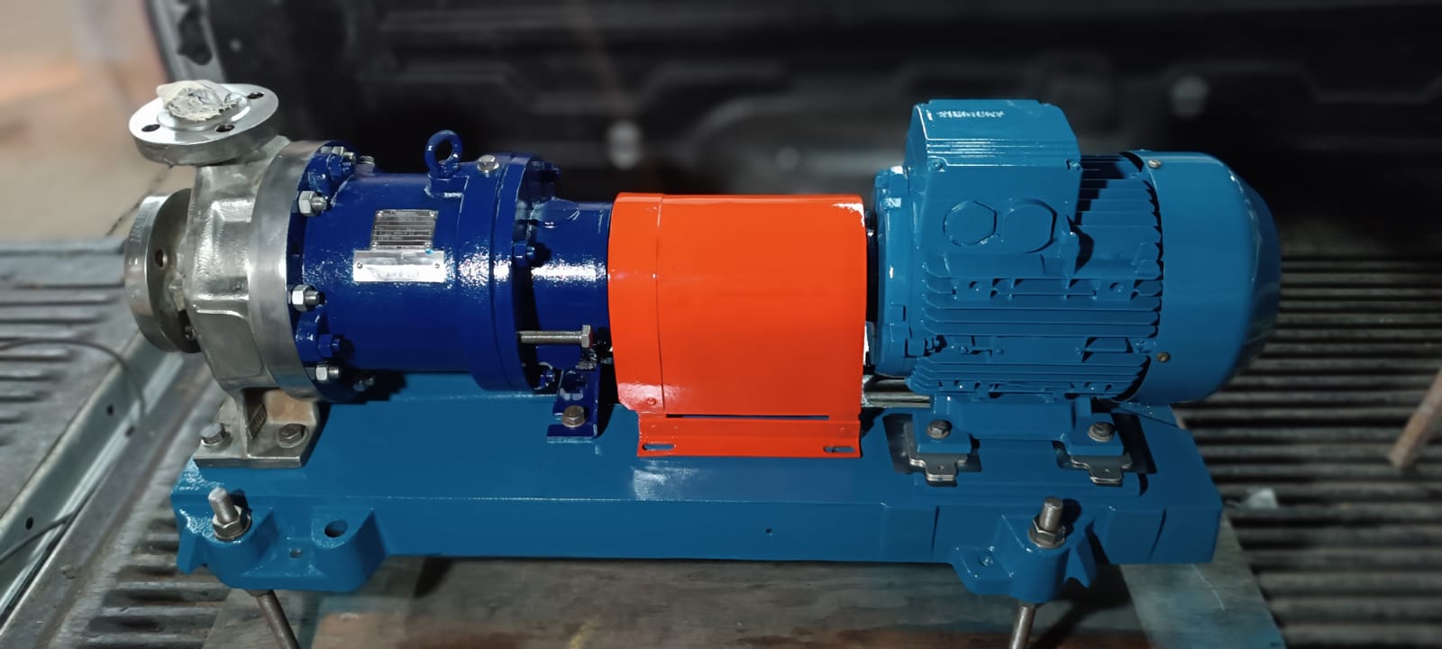 Despues de un motor bomba